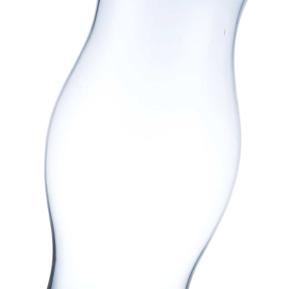 64282	 D5.5"H11.5" - GLASS HURRICANE LANTERN
