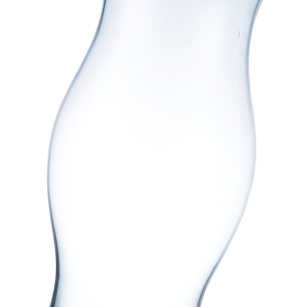 64282	 D5.5"H11.5" - GLASS HURRICANE LANTERN