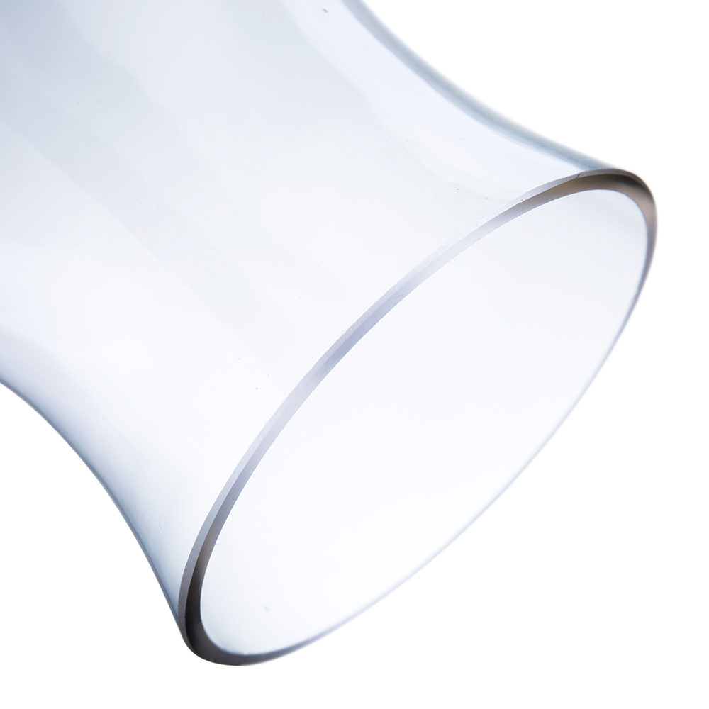 64282	 D5.5"H11.5" - GLASS HURRICANE LANTERN