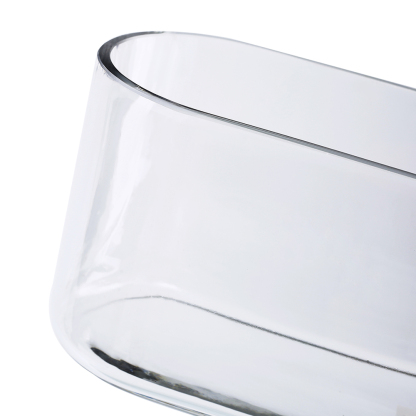 89005	 L10"W3"H4.5" - GLASS VASE