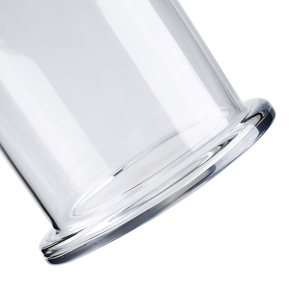 83064	 D6"H16" - GLASS APOTHECARY JAR WITH LID