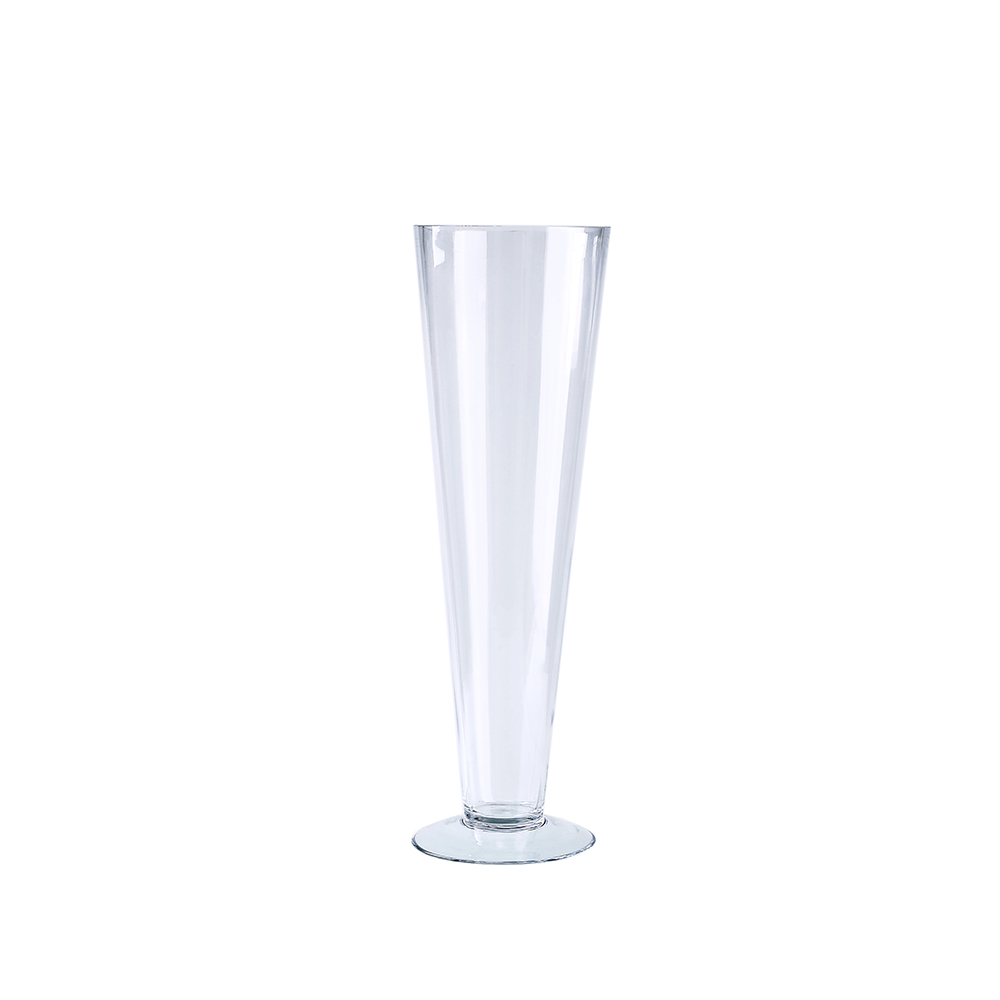 D4.5"H16" - GLASS TRUMPET VASE