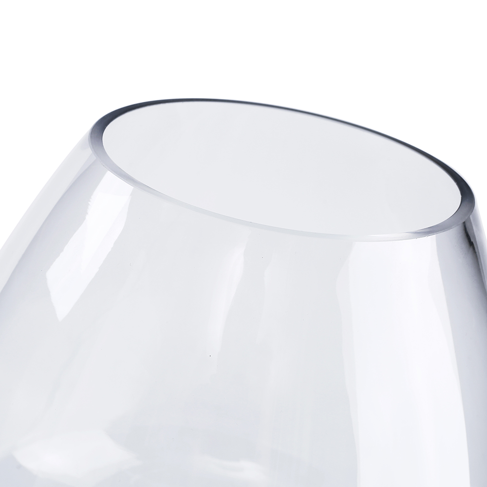 84021S	 D7.5"H6.5" - CLEAR GLASS VASE