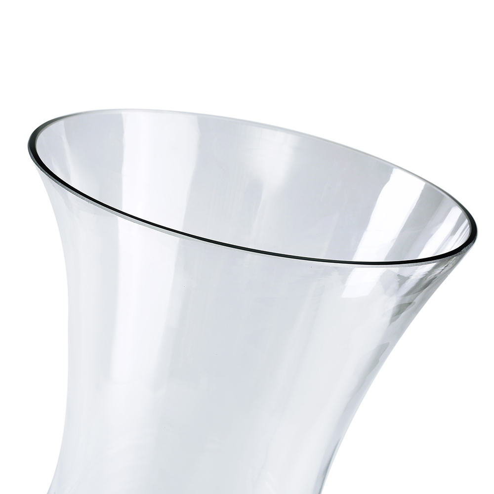 62042	 D9"H13" - CLEAR GLASS VASE