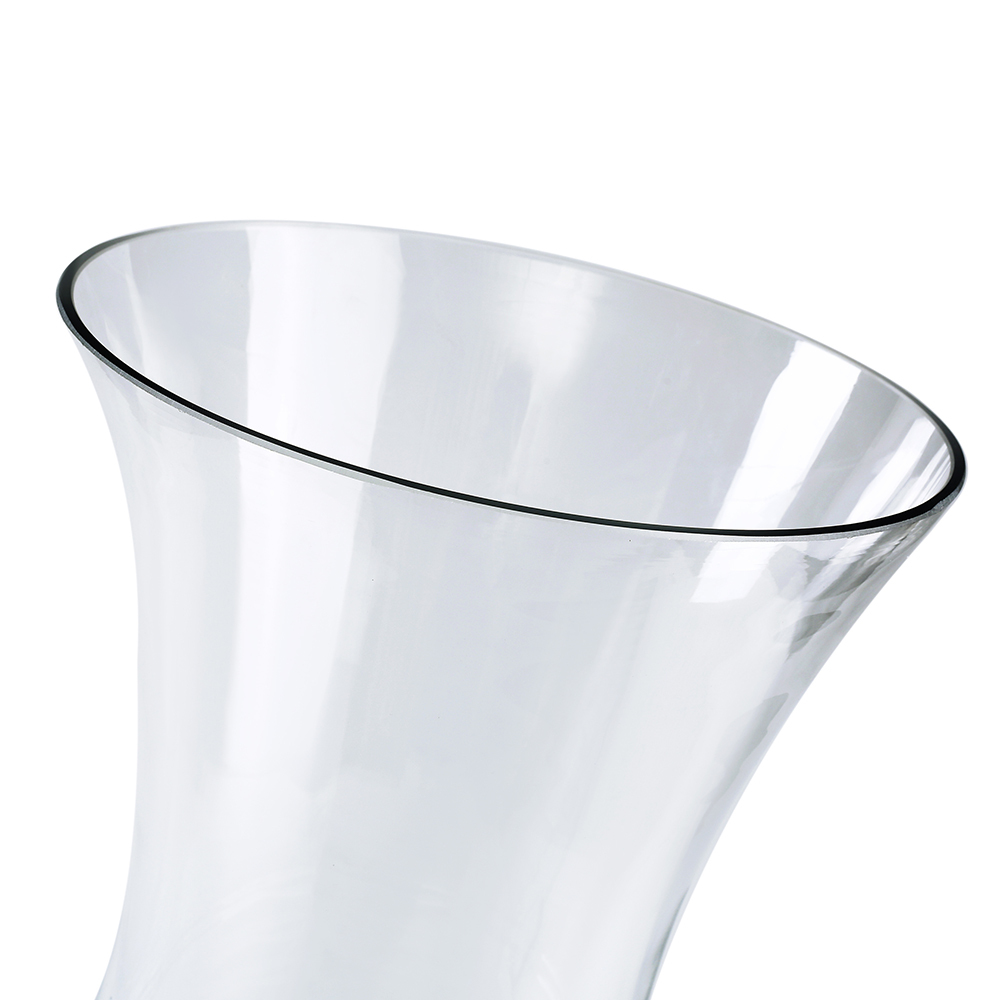 62042	 D9"H13" - CLEAR GLASS VASE