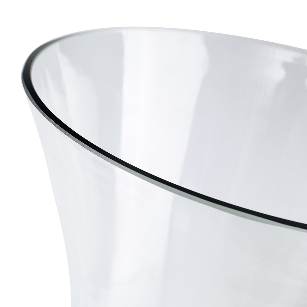 62042	 D9"H13" - CLEAR GLASS VASE