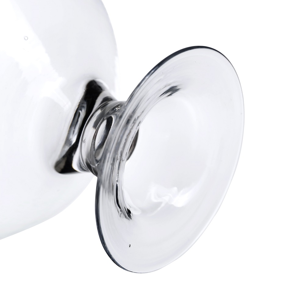 A40728	 D6.5"H12" - GLASS APOTHECARY JAR WITH LID