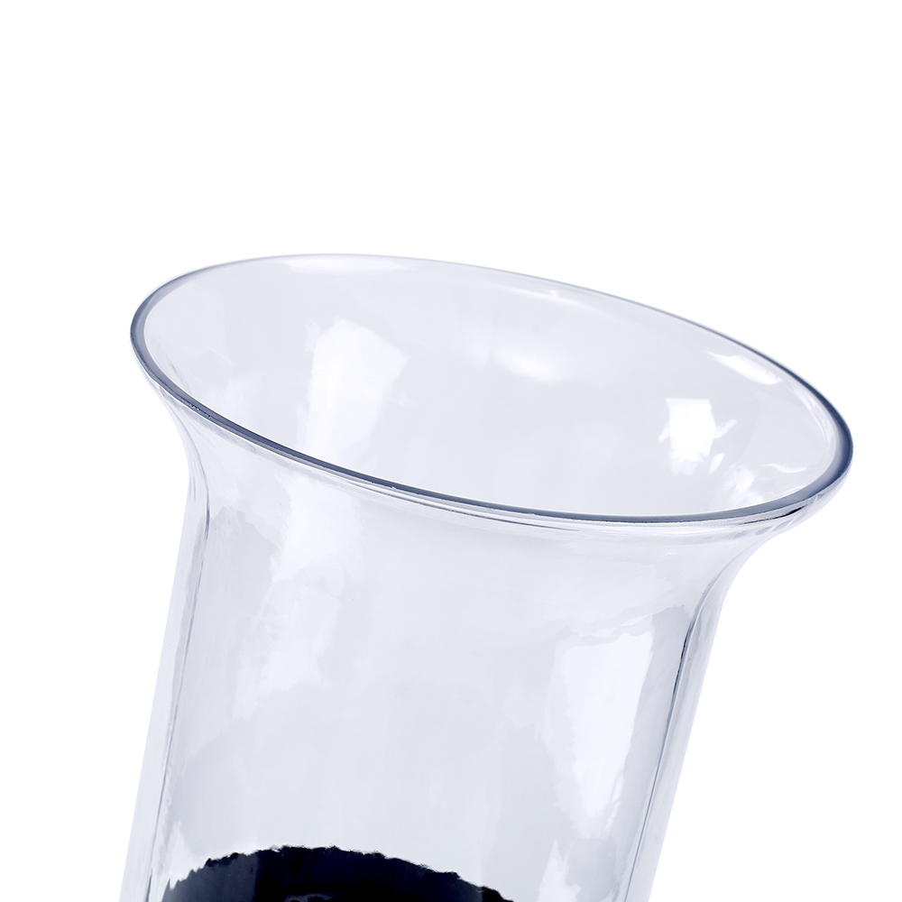 46278 D7"H8.5" - CYLINDRICAL GLASS CANDLE HOLDER