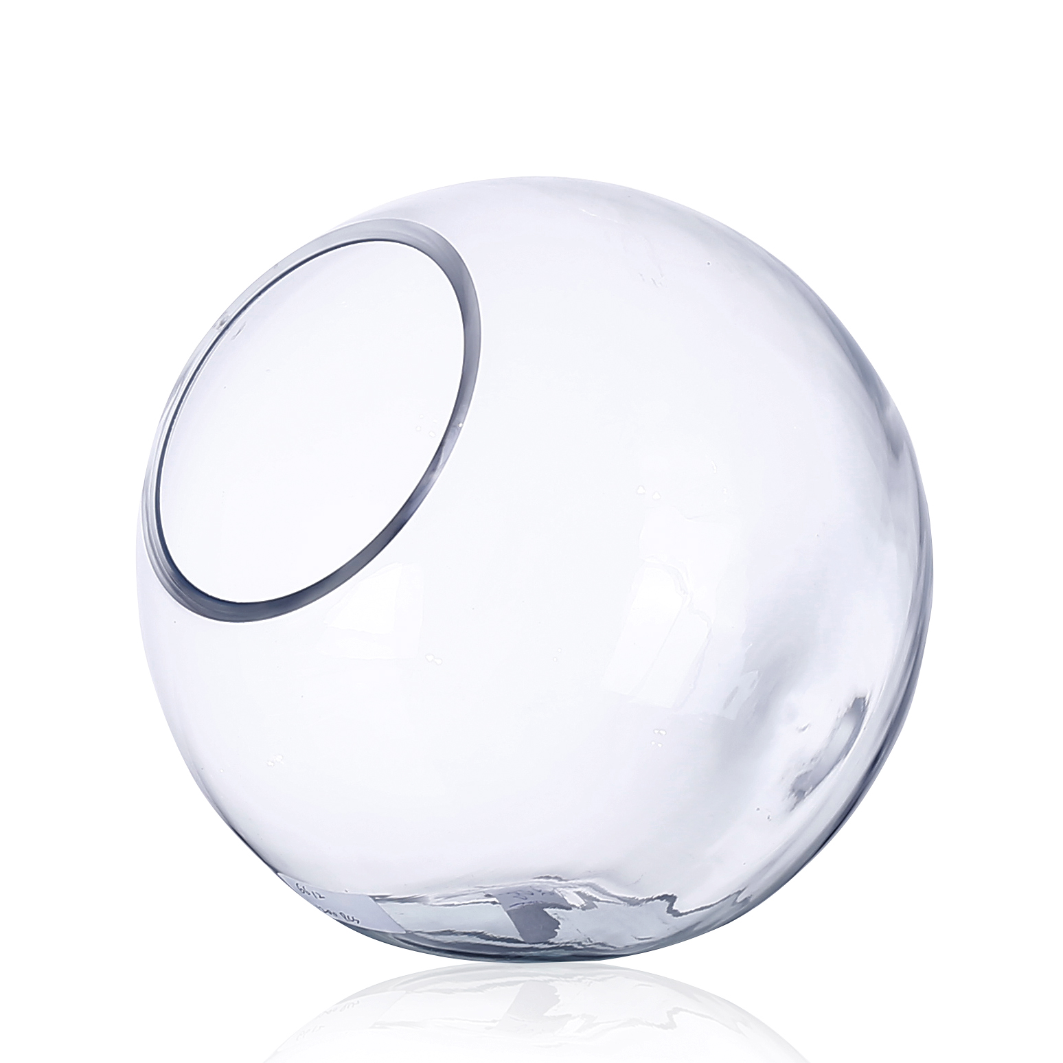 D7"H6.5" - GLASS TERRARIUM VASE