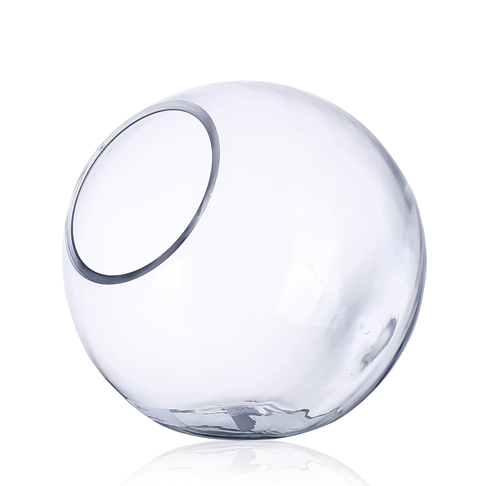 D7"H6.5" - GLASS TERRARIUM VASE