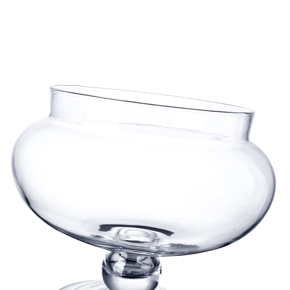 61013	 D10"H14" - GLASS APOTHECARY JAR WITH LID