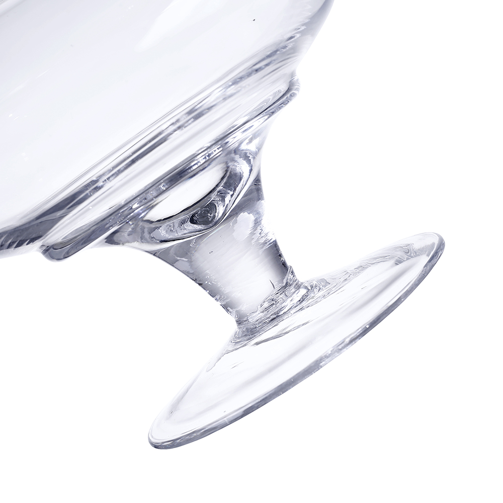 63018	 D11.5"H13" - GLASS APOTHECARY JAR WITH LID
