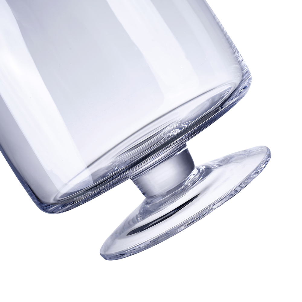 64256	 D7"H10" - GLASS PEDESTAL VASE