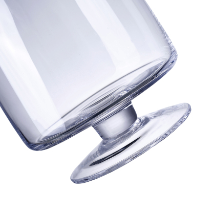 64256	 D7"H10" - GLASS PEDESTAL VASE