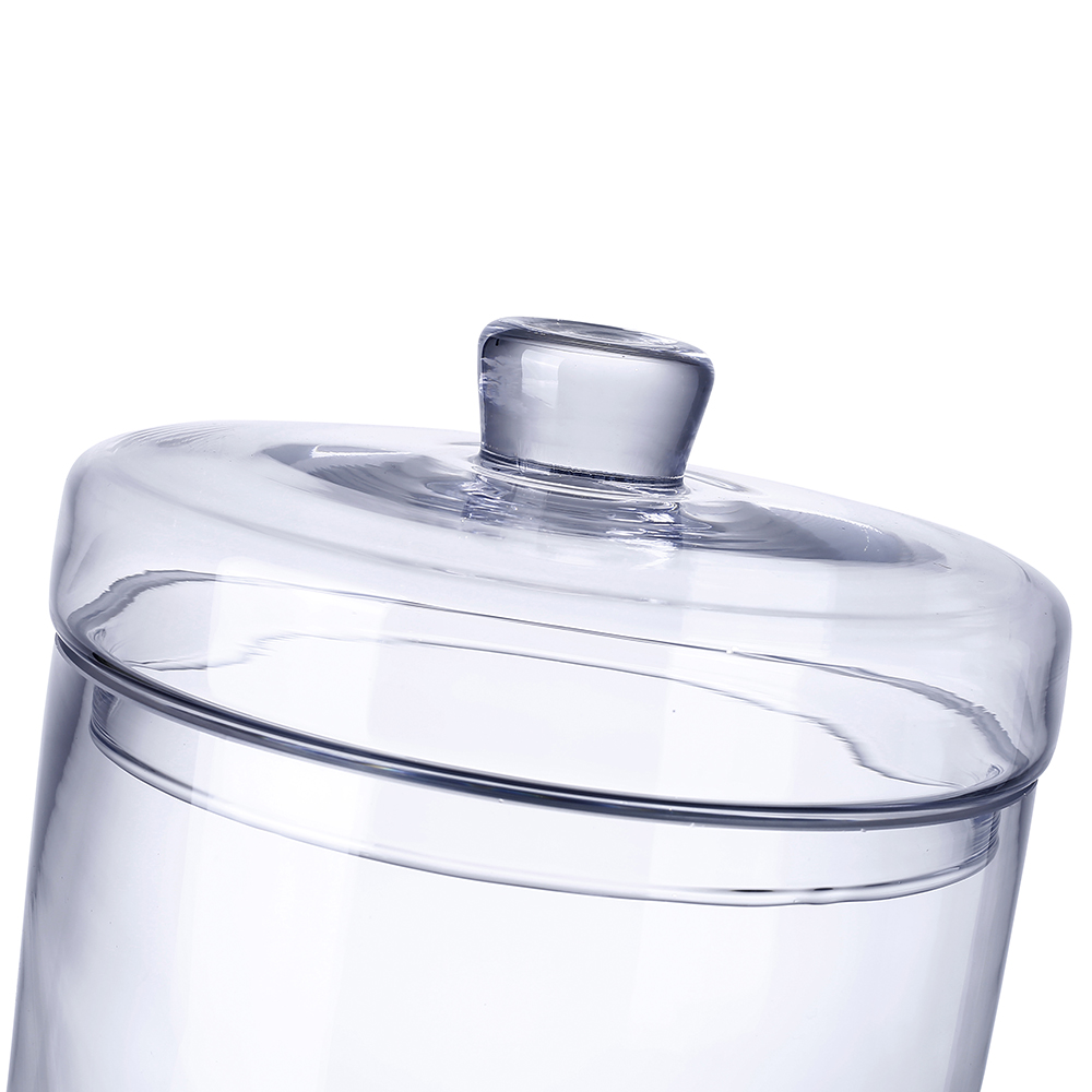 64304	 D8"H12.5" - GLASS APOTHECARY JAR WITH LID