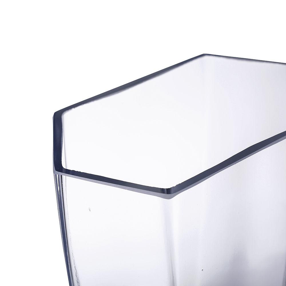 64116	 L5.5"W3"H12" - GLASS VASE