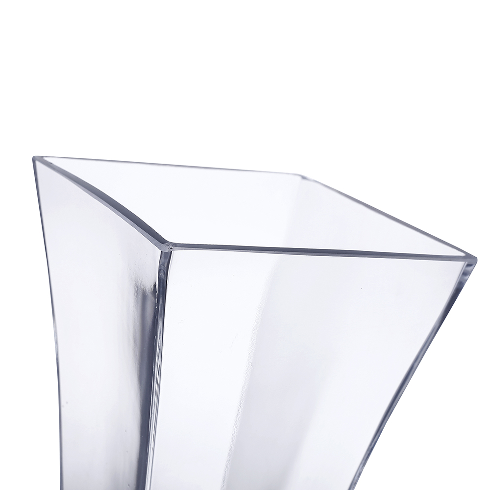 64034	 L5"W5"H14" - GLASS VASE