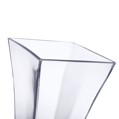 64034	 L5"W5"H14" - GLASS VASE