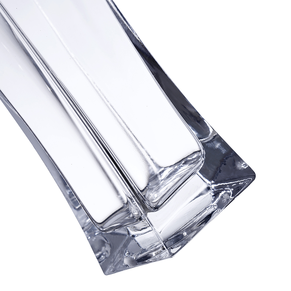 64034	 L5"W5"H14" - GLASS VASE