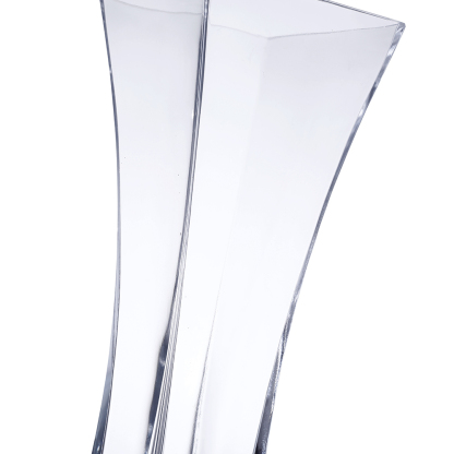 64034	 L5"W5"H14" - GLASS VASE