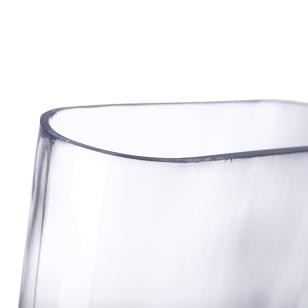 64004	 L6.5"W3"H10" - GLASS VASE