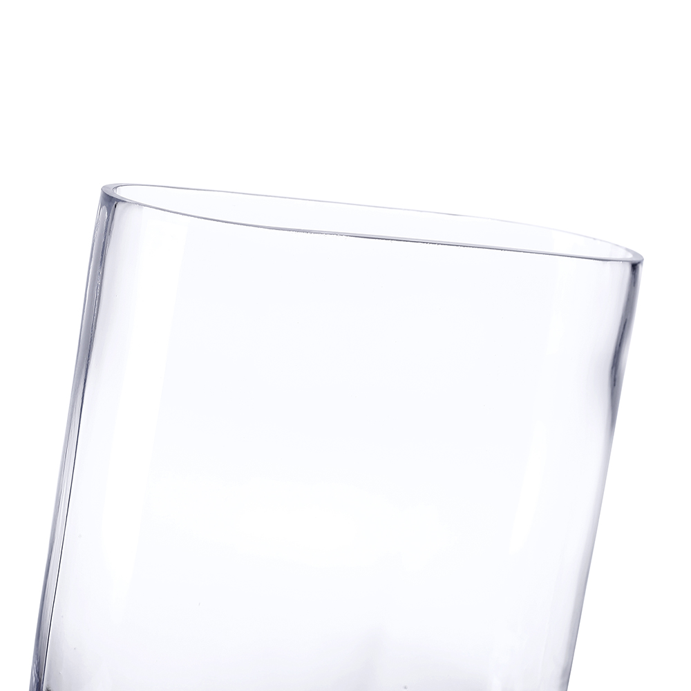 64004	 L6.5"W3"H10" - GLASS VASE