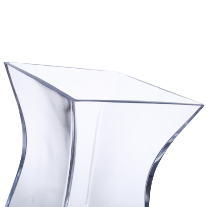 64133	 L6"W6"H9" - GLASS VASE