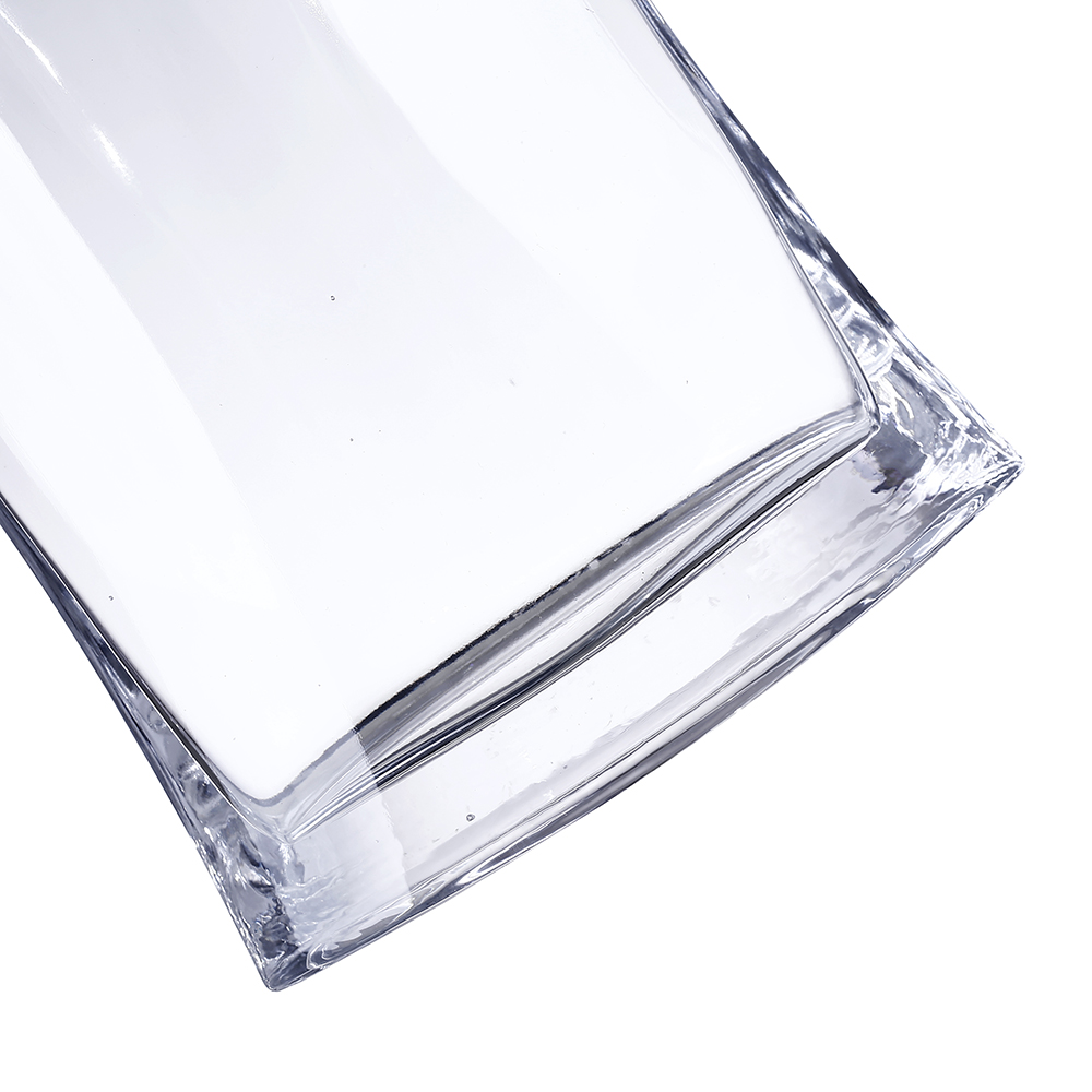 64037	 L7"W3.5"H11" - GLASS MARQUIS VASE