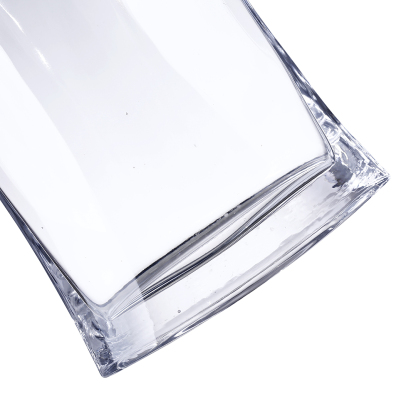 64037	 L7"W3.5"H11" - GLASS MARQUIS VASE