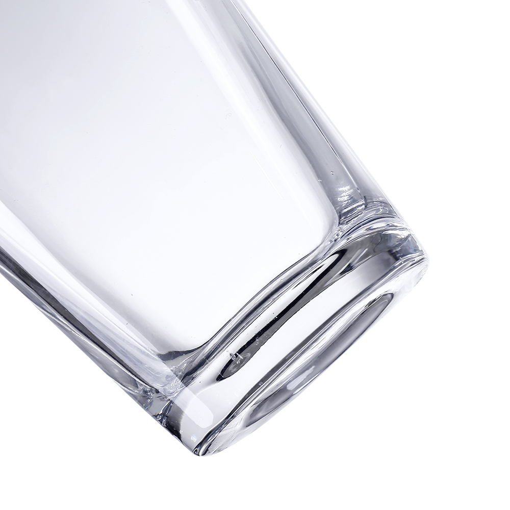 64040	 L6"W3"H10" - TAPERED OVAL GLASS VASE
