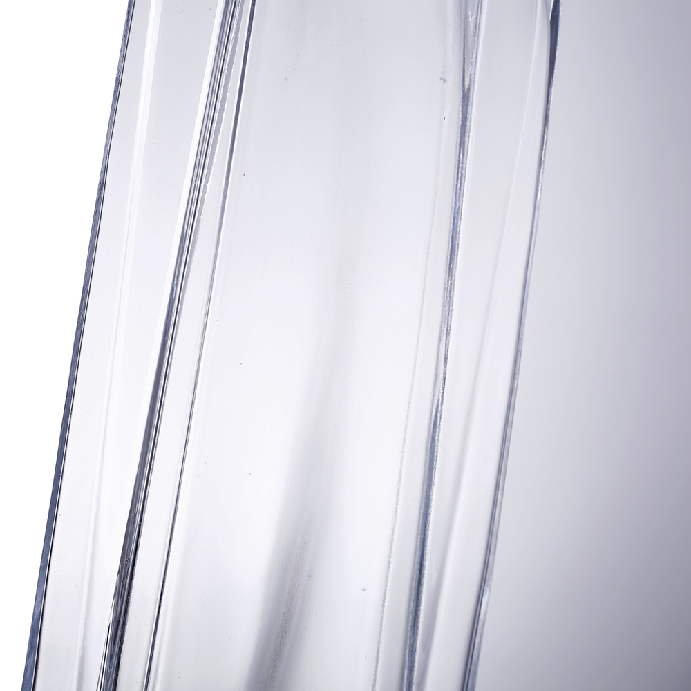 64075	 L5.5"W2.5H12" - GLASS VASE