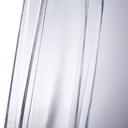 64075	 L5.5"W2.5H12" - GLASS VASE