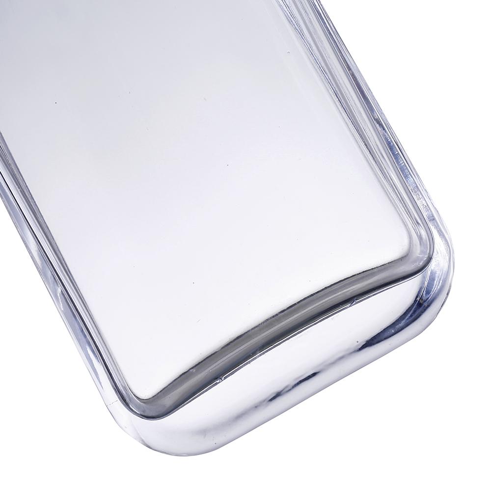 64075	 L5.5"W2.5H12" - GLASS VASE
