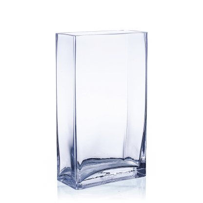 84859C	 L6"W3"H10.5" - RECTANGLE GLASS VASE