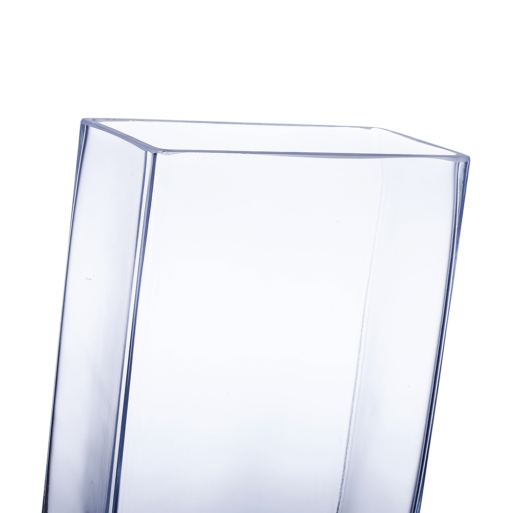 84859C	 L6"W3"H10.5" - RECTANGLE GLASS VASE