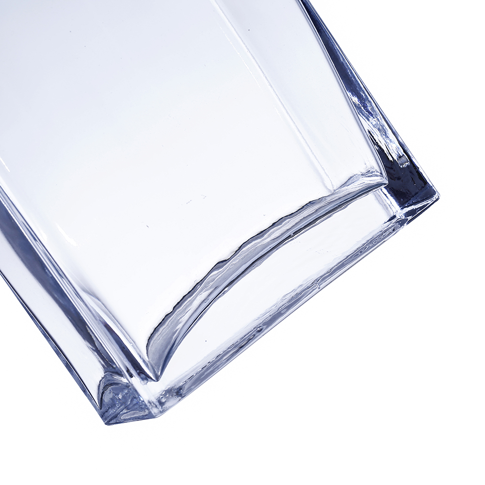 84859C	 L6"W3"H10.5" - RECTANGLE GLASS VASE