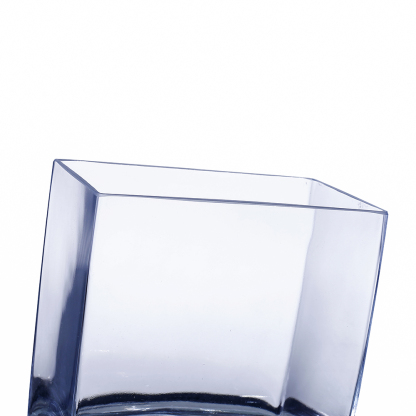 84857C	 L7.5"W4.5"H8" - RECTANGLE GLASS VASE