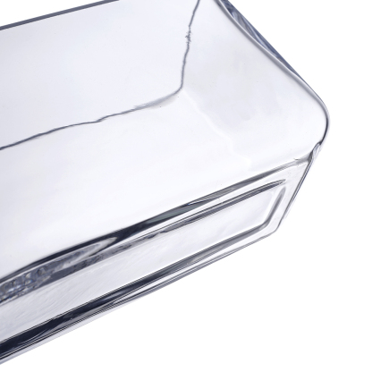 62004	 L11.5"W3.5"H4.5" - RECTANGLE GLASS VASE
