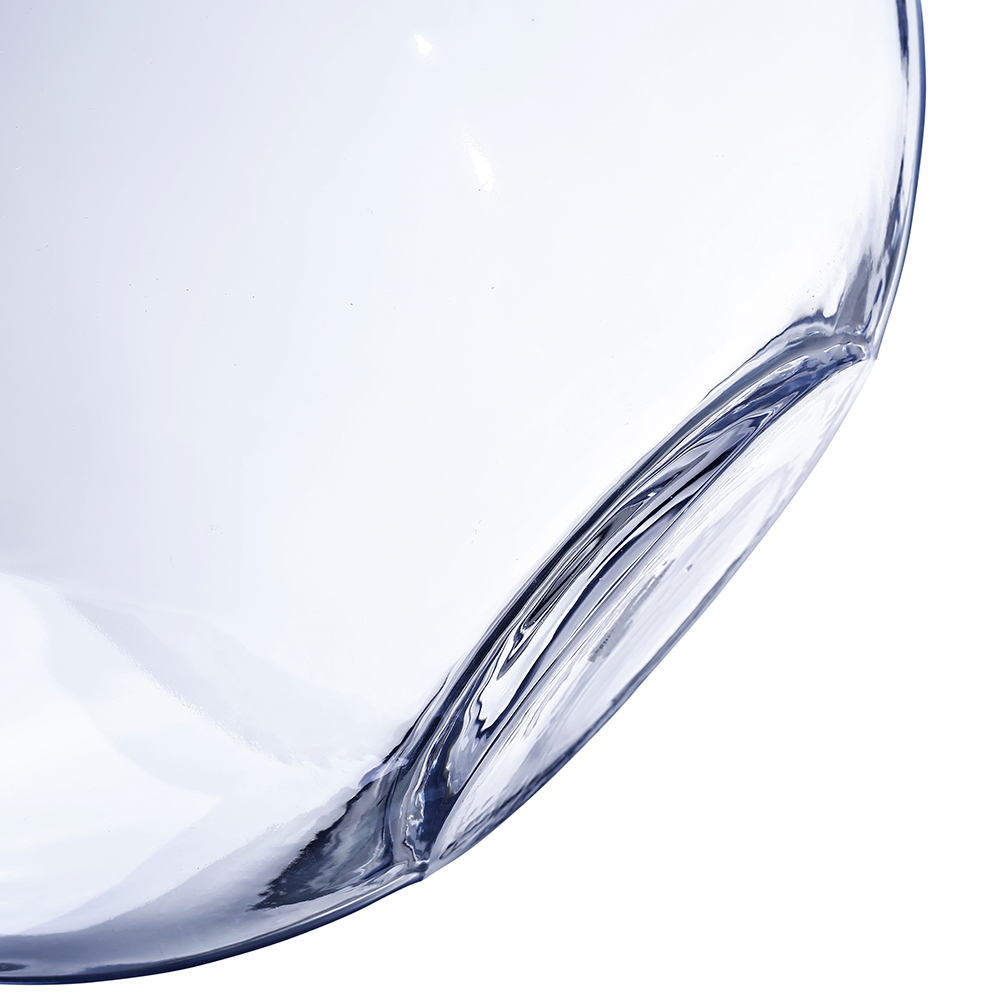 84816c	 D14"H12" - BUBBLE BALL BOWL GLASS VASE