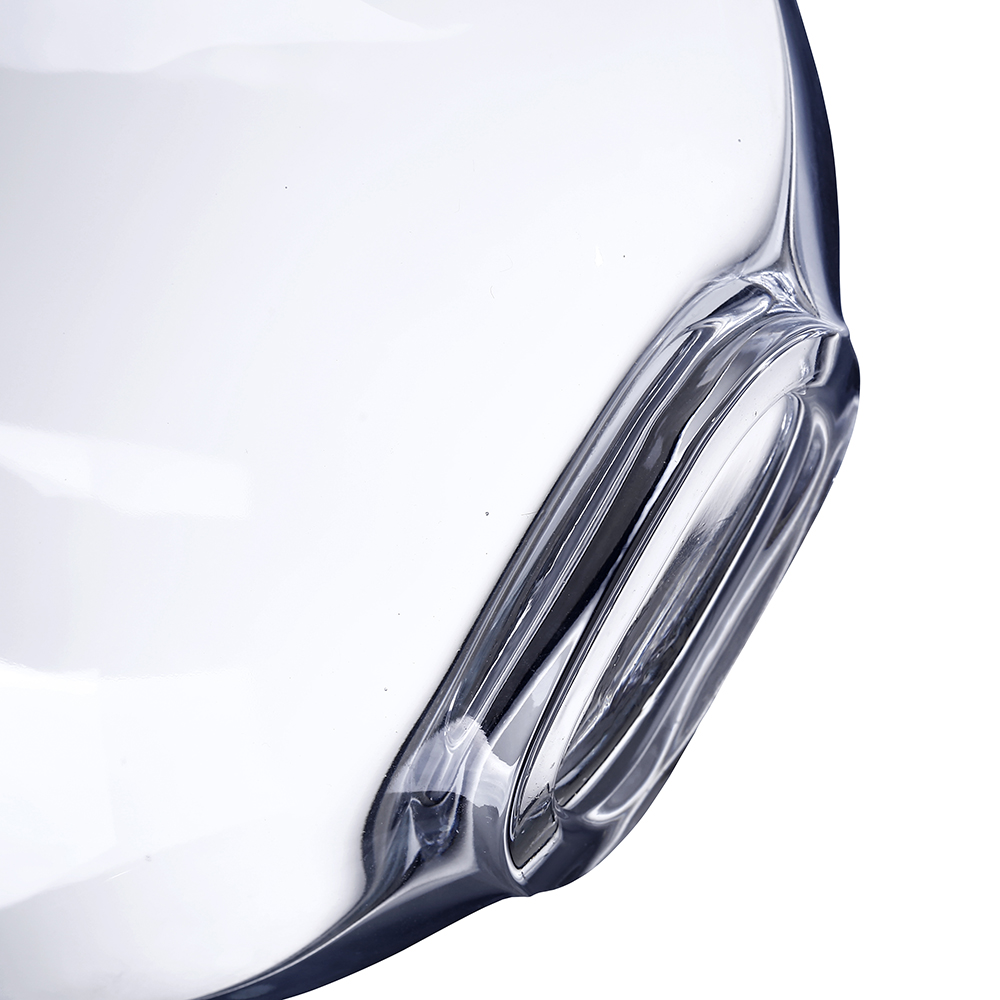 64054	 L7"W3.5"H6.5" - GLASS MOON VASE