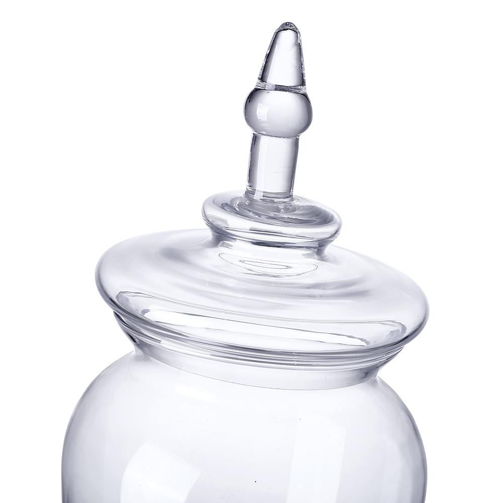 64015	 D7.5"H20" - GLASS APOTHECARY JAR WITH LID