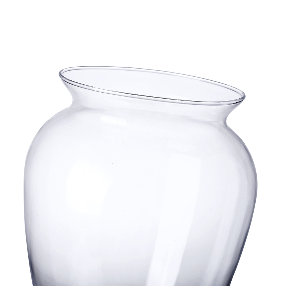 64015	 D7.5"H20" - GLASS APOTHECARY JAR WITH LID