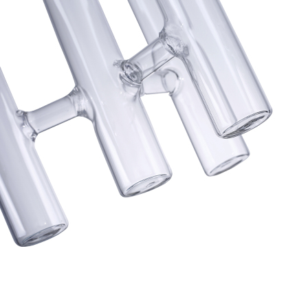 64297	 D6"/5"H6" - FOUR STEMS GLASS BUD VASE