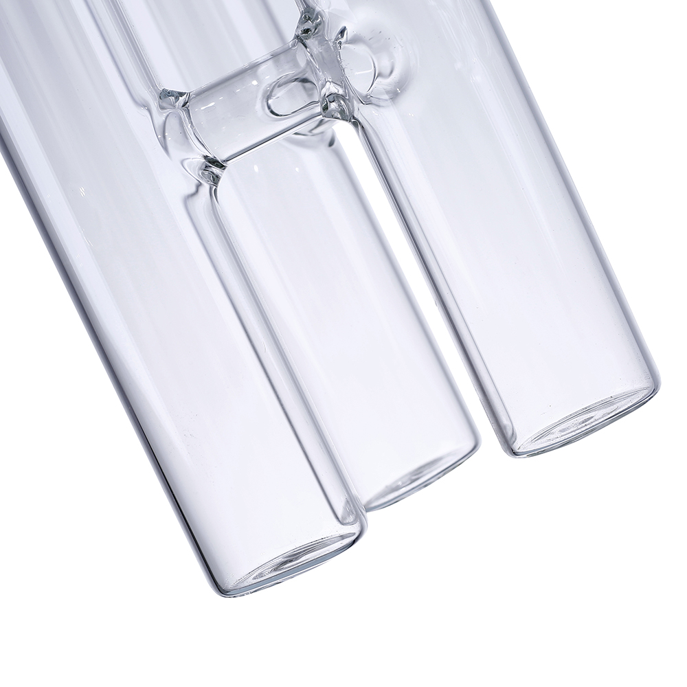 64297	 D6"/5"H6" - FOUR STEMS GLASS BUD VASE