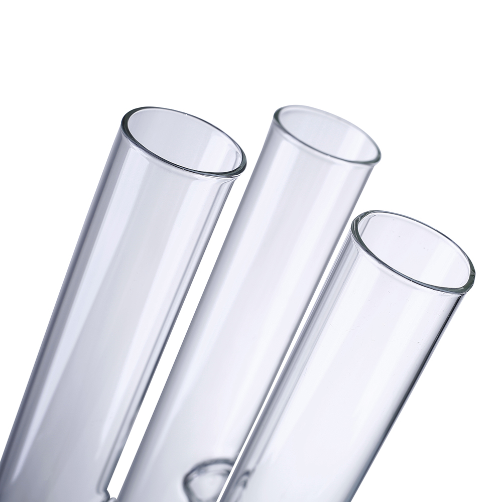 64297	 D6"/5"H6" - FOUR STEMS GLASS BUD VASE