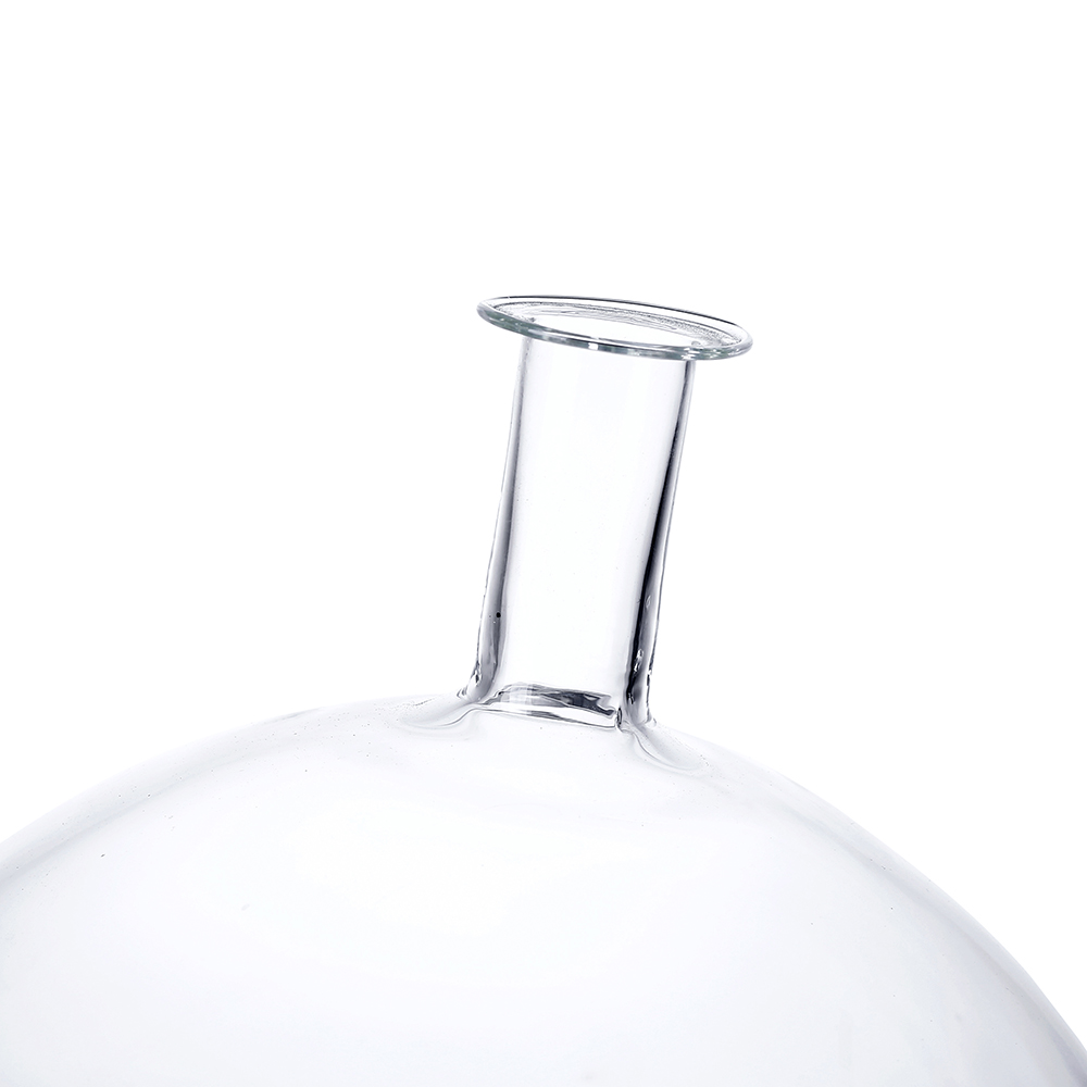 10162	 D9"H12" - GLASS BOTTLE VASE WITH LID