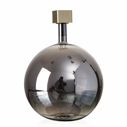 10159  D9"  H12"GLASS VASE  4PCS/CASE