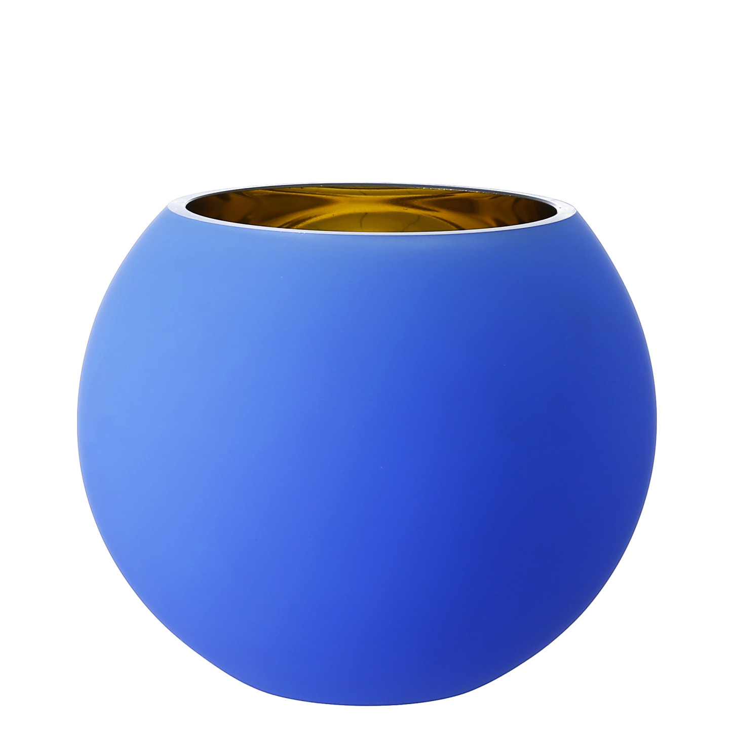 D10"H8.5" - GLASS BUBBLE BOWL / GOLD