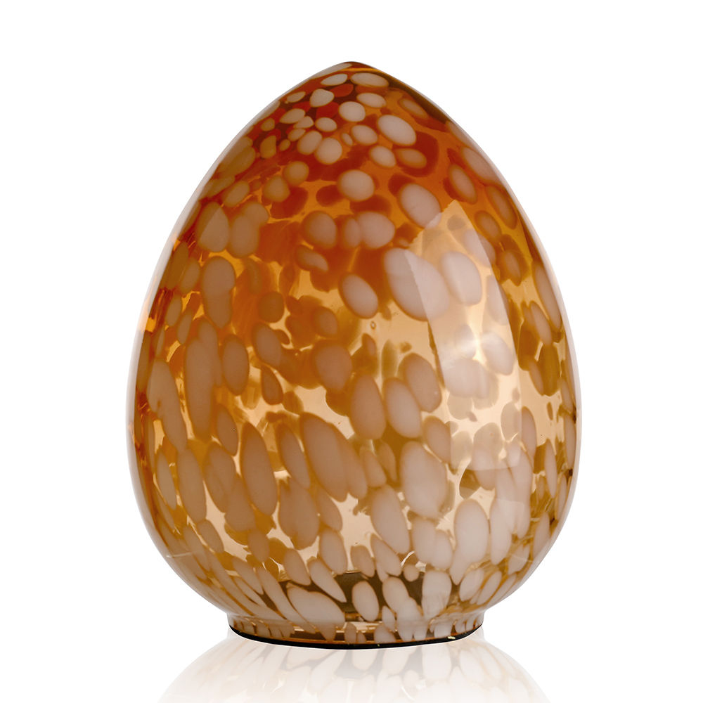 54171ASST	 D6.5"H7.9" - ASSORTED COLORS GLASS EASTER EGGS