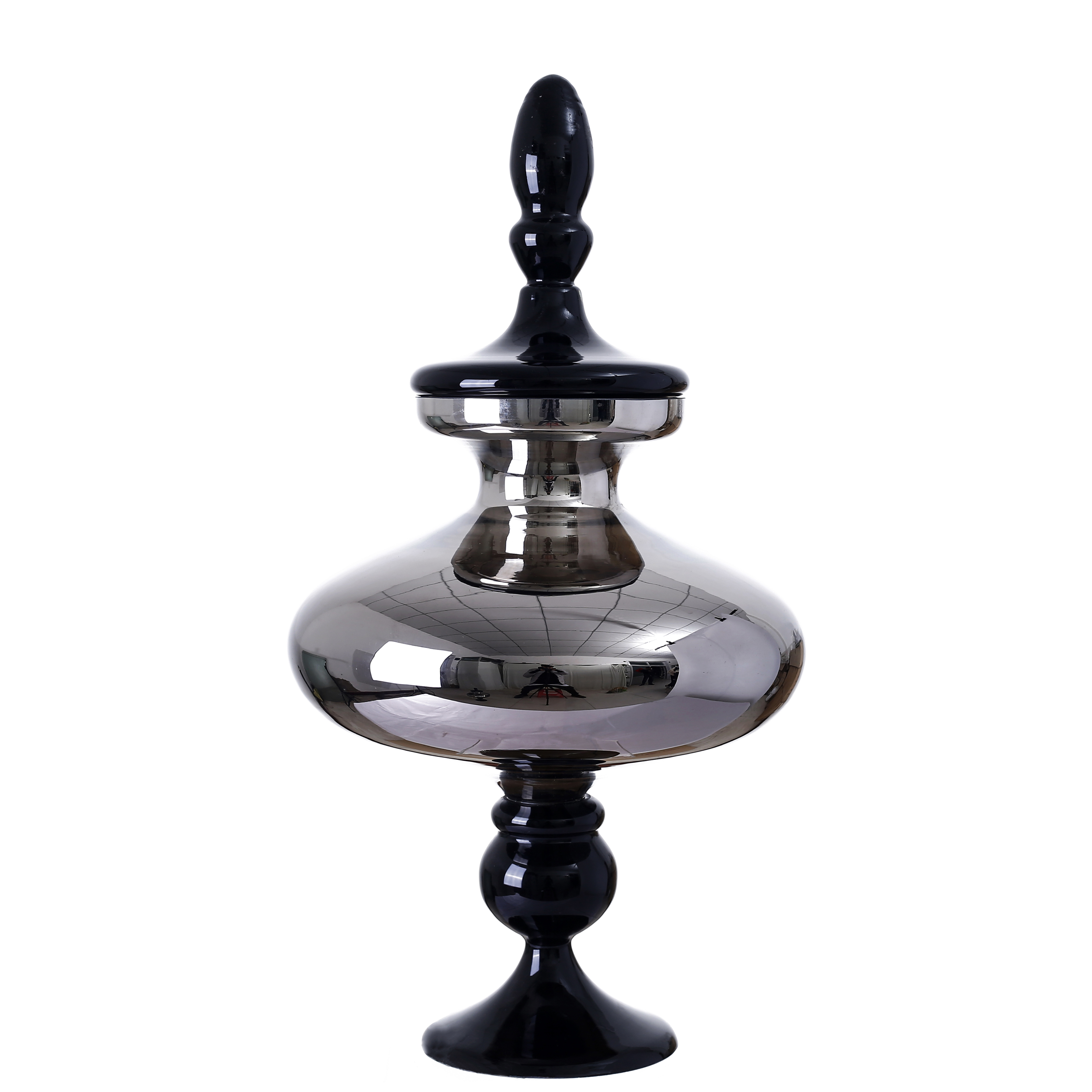 91287	 D14"H24.5" - GLASS URN